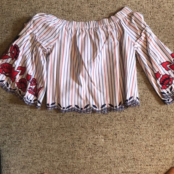 NWOT Parker Dane off the shoulder top - Picture 3 of 8